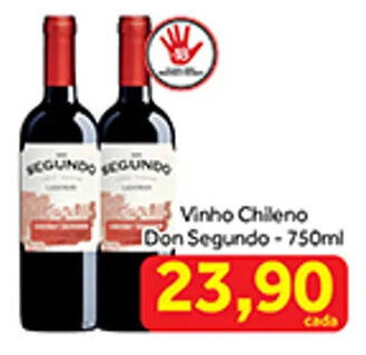 Shibata Supermercados Vinho Chileno Don Segundo-750ml oferta