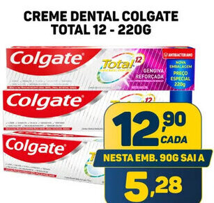 Dom Atacadista CREME DENTAL COLGATE TOTAL 12-220G oferta
