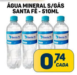 ÁGUA MINERAL S/GÁS SANTA FE - 510ML