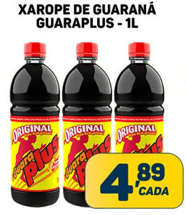 Dom Atacadista XAROPE DE GUARANÁ GUARAPLUS - 1L oferta
