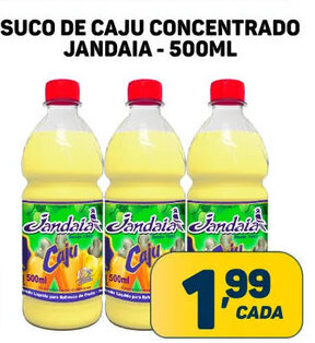 Dom Atacadista SUCO DE CAJU CONCENTRADO JANDAIA- 500ML oferta