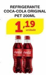Roldão Refrigerante coca-cola original pet 200ml oferta