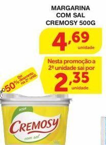 Roldão Margarina com sal cremosy 500g oferta