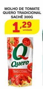 Roldão Molho de tomate quero tradicional sachê 300g oferta