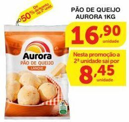 Roldão Pão de queijo aurora 1kg oferta