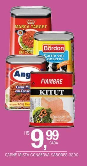 DB Supermercados Carne mista conserva sabores 320g oferta