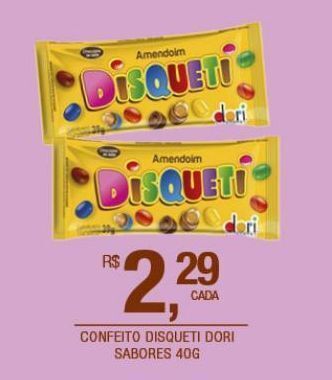 DB Supermercados Confeito disqueti dori sabores 40g oferta