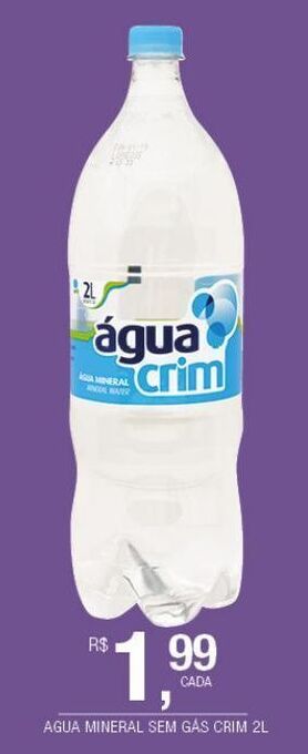 DB Supermercados Água mineral sem gás crim 2l oferta