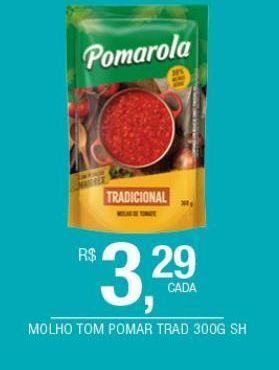 Molho de tomate pomarola 300g