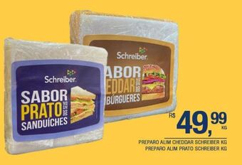 DB Supermercados Preparo alim cheddar schreiber kg oferta