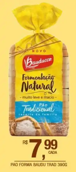 Pão de forma bauducco 390g