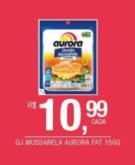 DB Supermercados Queijo mussarela aurora 150g oferta