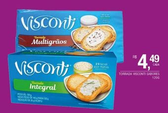DB Supermercados Torrada visconti sabores 120g oferta
