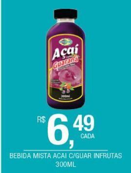 DB Supermercados Bebida mista açaí c/guar infrutas 300ml oferta