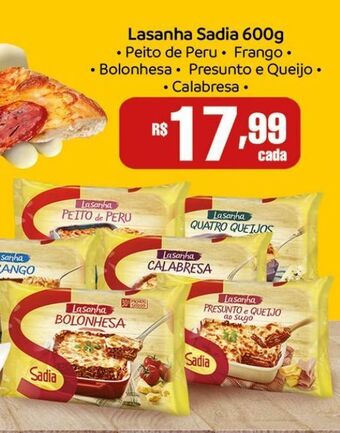DB Supermercados Lasanha sadia 600g oferta