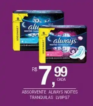 DB Supermercados Absorvente always noites oferta
