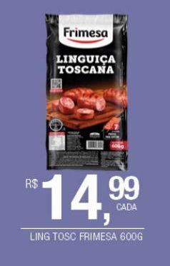 DB Supermercados Linguiça toscana frimesa 600g oferta