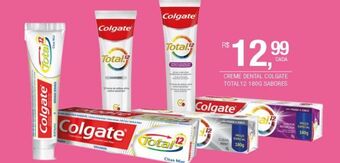 DB Supermercados Creme dental colgate total 12 180g sabores oferta