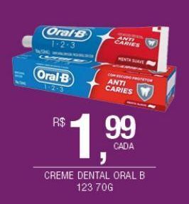 DB Supermercados Creme dental oral-b 123 70g oferta