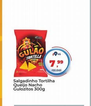 Tonin Superatacado Salgadinho tortilha queijo nacho gulozitos 300g oferta