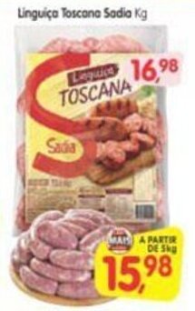 Cercadão Linguica Toscana Sadia 1kg oferta