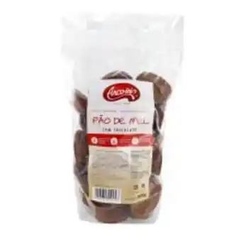 Pão de mel arco iris com chocolate pacote 400g