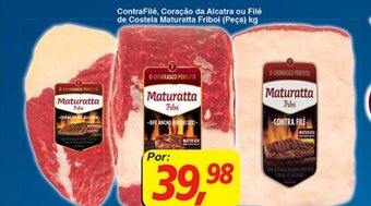 Supermercados Guanabara Contrafile, Coracao de Alcatra ou File de Costela Maturatta Friboi peca 1kg oferta
