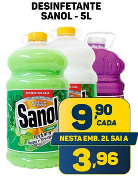 Dom Atacadista DESINFETANTE SANOL-5L oferta