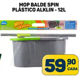 MOP BALDE SPIN PLÁSTICO ALKLIN - 12L