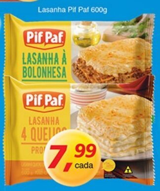 Lasanha Pif Paf 600g