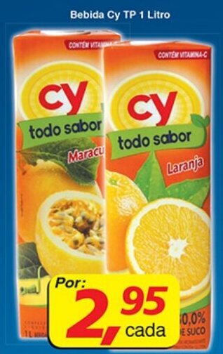 Supermercados Guanabara Bebida Cy TP 1L oferta