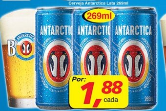 Supermercados Guanabara Cerveja Antarctica Lata 269ml oferta