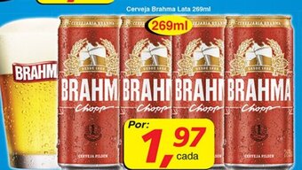 Supermercados Guanabara Cerveja Brahma lata 269ml oferta