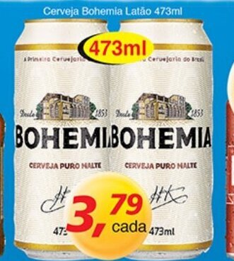 Supermercados Guanabara Cerveja Bohemia Latao 473ml oferta