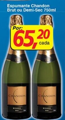 Supermercados Guanabara Espumante Chandon Brut ou Demi-Sec 750ml oferta