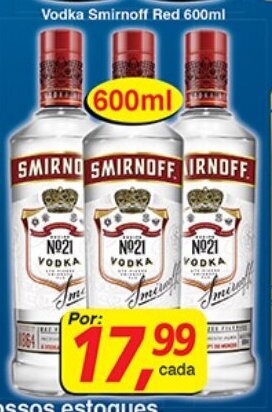 Supermercados Guanabara Vodka Smirnoff Red 600ml oferta