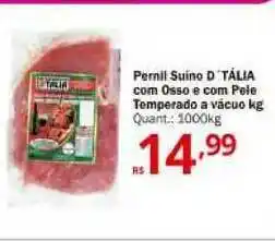 Althoff Supermercados Pernil Suíno D'tália Com Osso E Com Pele Temperado A Vácuo 1kg oferta