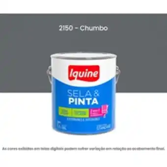 Bemol Tinta acrilica iquine standard fosco 3,2l sela & pinta 2150 chumbo (mp) oferta