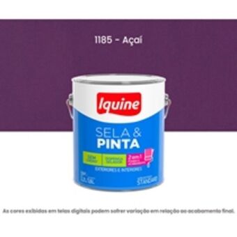 Bemol Tinta acrilica iquine standard fosco 3,2l sela & pinta 1185 açaí (mp) oferta