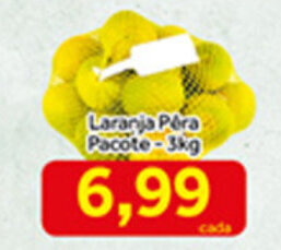 Shibata Supermercados Laranja Pera pacote 3kg oferta
