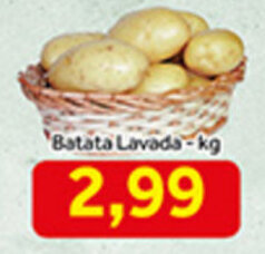 Shibata Supermercados Batata Lavada 1kg oferta