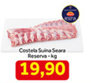 Shibata Supermercados Costela suina Seara Reserva 1kg oferta