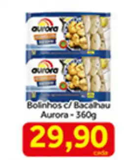Shibata Supermercados Bolinhos c/ Bacalhau Aurora 360g oferta
