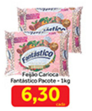 Feijao Carioca Fantastico pacote 1kg