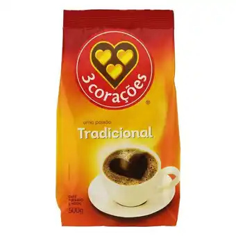 D'avó Supermercado Café 3 corações 500g oferta