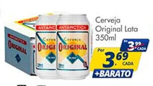 Delta Supermercados Cerveja Original lata 350ml oferta