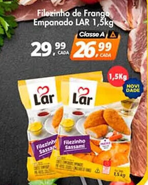 Filezinho de Frango Empanado LAR 1,5kg
