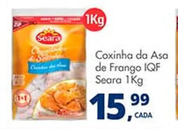 Delta Supermercados Coxinha da Asa de Frango IQF Seara 1Kg oferta