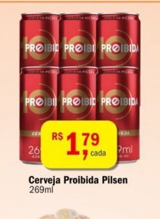 Cerveja Proibida Pilsen 269ml