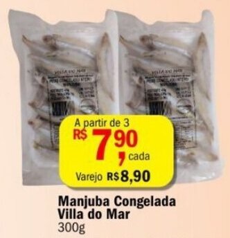 Ultrabox Manjuba Congelada Villa do Mar 300g oferta